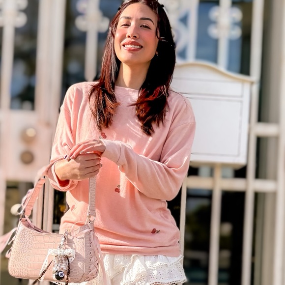 Tops - 🍒 Cherries Lightweight Graphic Sweatshirt